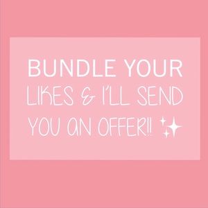 ✨Bundle all your likes💕🤩 exclusive offers!